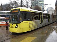 new tram 3002 at St Peters Square D Armstrong